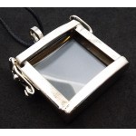 Glass Memory Rectangle Pendant